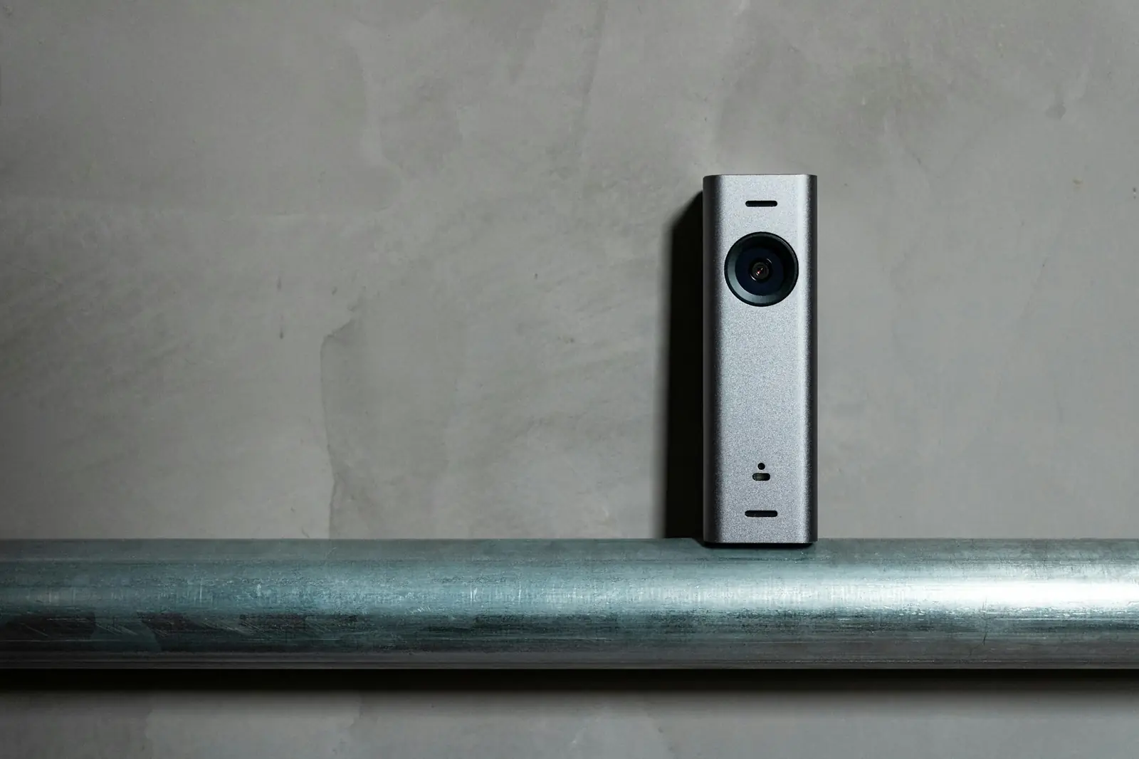 Video intercom doorbell mounted at an entrance
